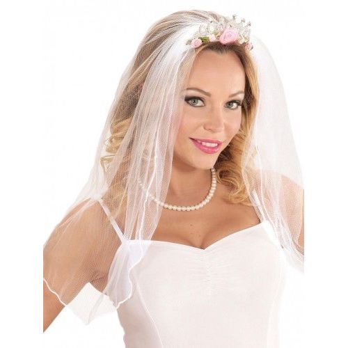 NEW W WIDMANN MILANO Party Fashion Wedding Veil Tiara with Roses & Diamonds NEW W WIDMANN MILANO Party Fashion Wedding Veil Tiara with Roses & Diamonds