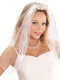 NEW W WIDMANN MILANO Party Fashion Wedding Veil Tiara with Roses & Diamonds