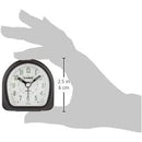 ساعة منبه كاسيو حجم السفر ٦١×٦١×٣٢ ملم مع عقارب و ارقام مضيئة  - اسود
 Casio TQ-148