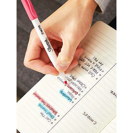 طقم أقلام كتابة ماركر / هاي لايتر مشطوف شاربي اس نوت باستيل سعة ١٢ 