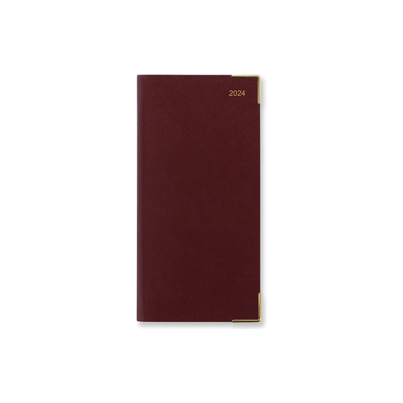 Letts of London Classic Slim Landscape Week to View Pocket Diary with Appointments 2024 - English