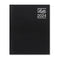 Letts of London Rhino Day to Page with Appts+Notes+Planners Diary 2024 Black A5