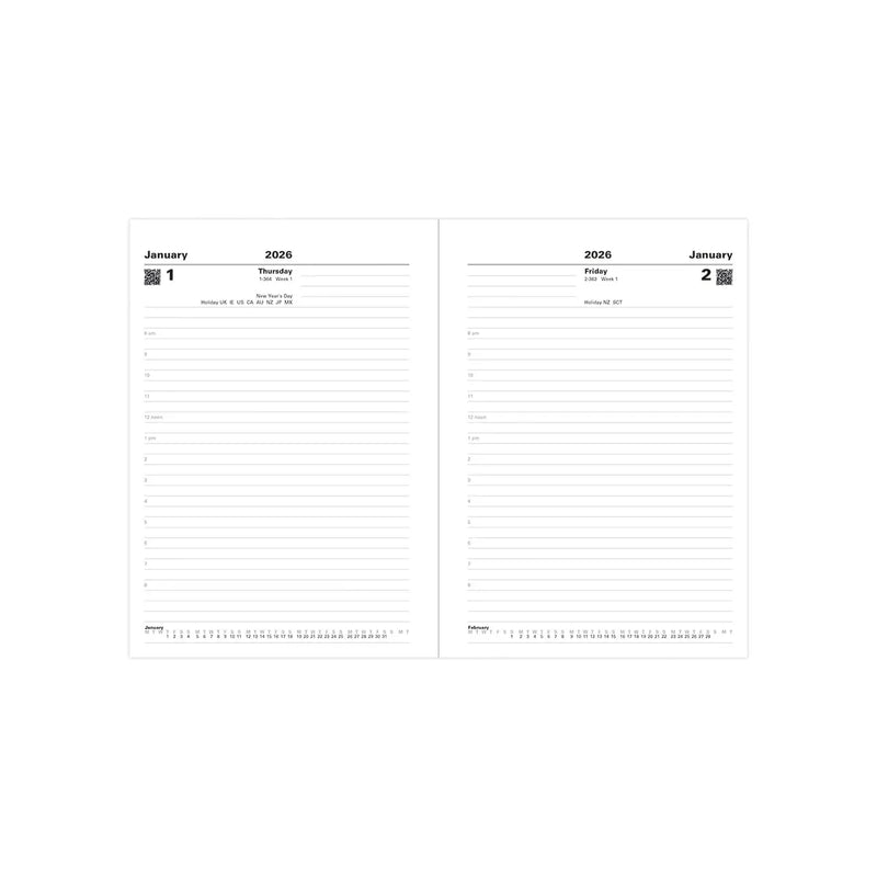 NEW Letts of London Standard A5 Day to Page View 2026 Diary