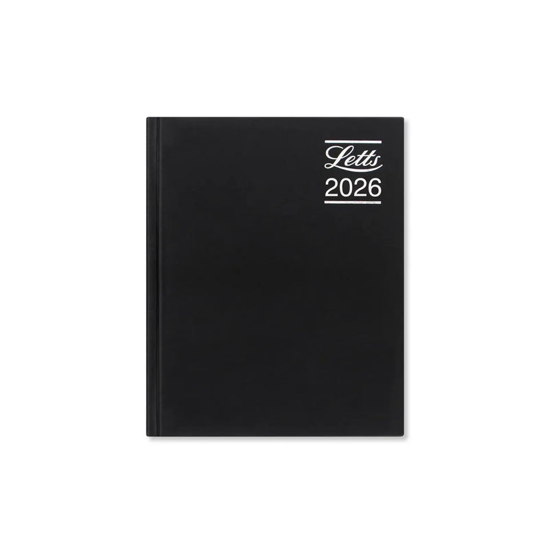 NEW Letts of London Rhino A5 Week to View Diary with Appointments+ Notes+Planners 2026 Black