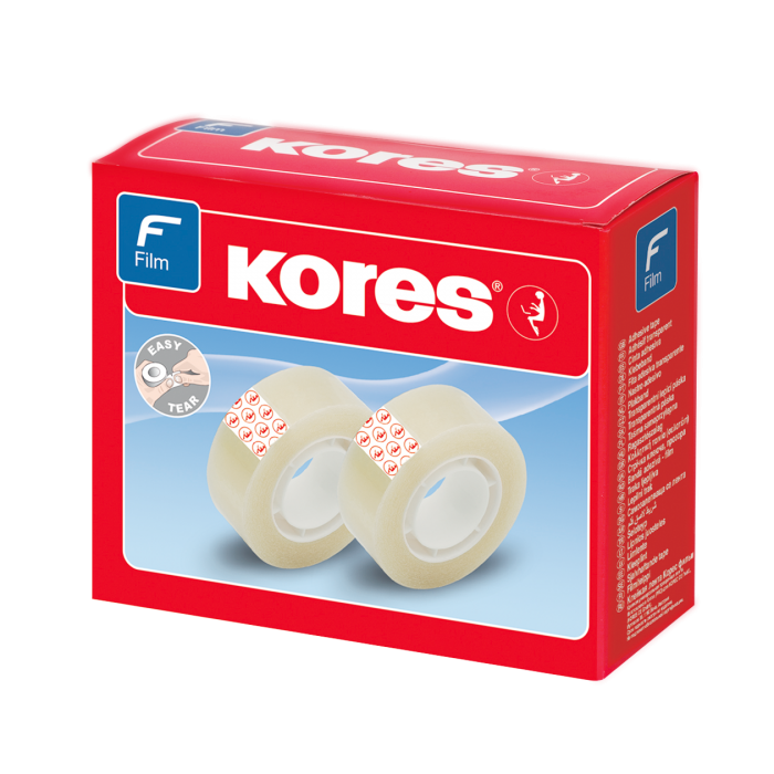 Kores Transparent Film Adhesive Tape 19mm x 33m