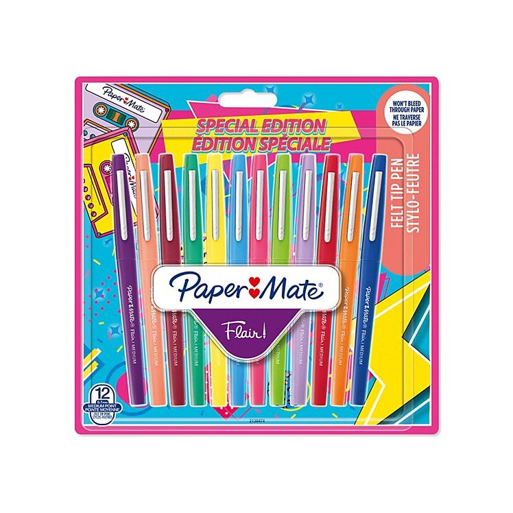 NEW Paper Mate Flair Special Edition Ink Medium 0.7mm Felt Tip Pen Set - Special Edition