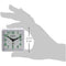 ساعة منبه كاسيو حجم السفر ٦١×٦١×٣٢ ملم مع عقارب و ارقام مضيئة  - ابيض
 Casio TQ-140