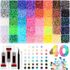 ILC Dazzling Beads Kit 40 Colors with Adhesive Glue Set
