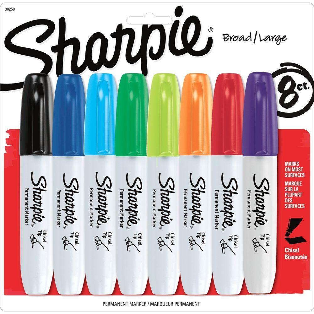 Sharpie Chisel Tip Permanent Markers - Set of 8 – Istiklal Library