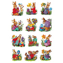 NEW Herma Stickers Easter Bunny Nostalgic - Pack of 3 Sheets