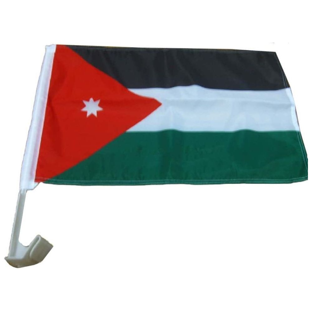 Hashemite Kingdom of Jordan Window Car Flag 30x40x40cm Hashemite Kingdom of Jordan Window Car Flag 30x40x40cm