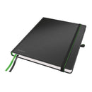 NEW Leitz COMPLETE Premium Ruled Hard Cover Notebook 100g Ivory 80 sheets IPAD Format - Black