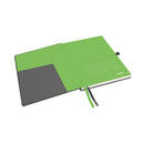 NEW Leitz COMPLETE Premium Ruled Hard Cover Notebook 100g Ivory 80 sheets IPAD Format - Black