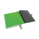 NEW Leitz COMPLETE Premium Ruled Hard Cover Notebook 100g Ivory 80 sheets IPAD Format - Black