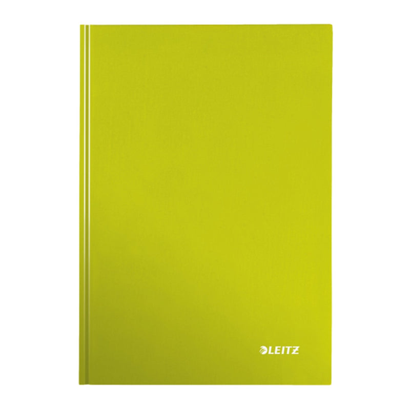 Leitz WoW Hardcover Lined 80 Sheets Notebook A4 - Lime Green