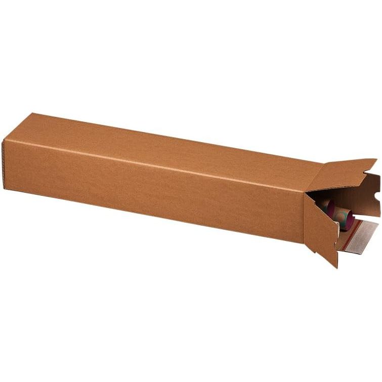 Brown Kraft Corrugated Mailing Tubes for Shipping, Packing, Moving and Storage