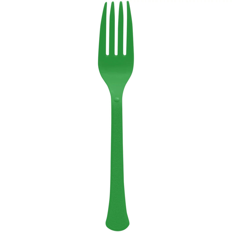 Amscan Big Party Cutlery Pack Festive Green - Pack of 100