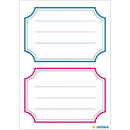NEW Herma Vario 78x53cm School Name Multipurpose Write On Labels - Pack of 18 pcs