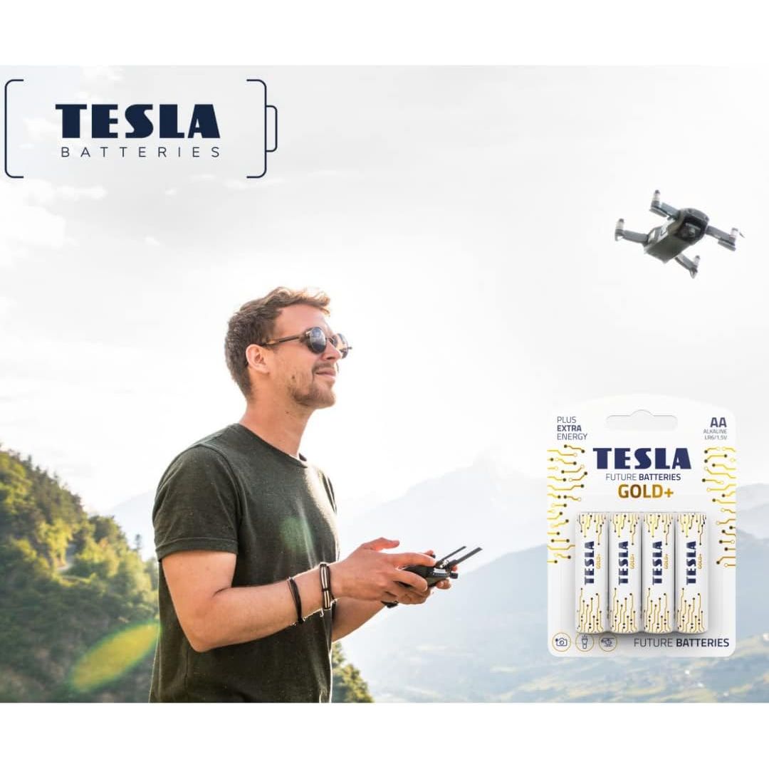 NEW TESLA Future Batteries Gold+ Alkaline D - Pack of 2 NEW TESLA Future Batteries Gold+ Alkaline D - Pack of 2