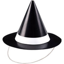 زينة هالوين قبعة ساحرة صغيرة ميني ١١×١٠ سم اسود سعة ٨