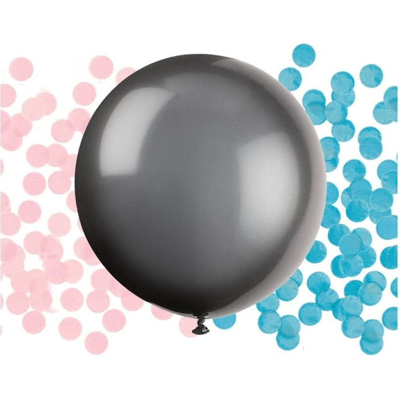 Unique Party XL Gender Reveal Party Confetti Balloon 61cm