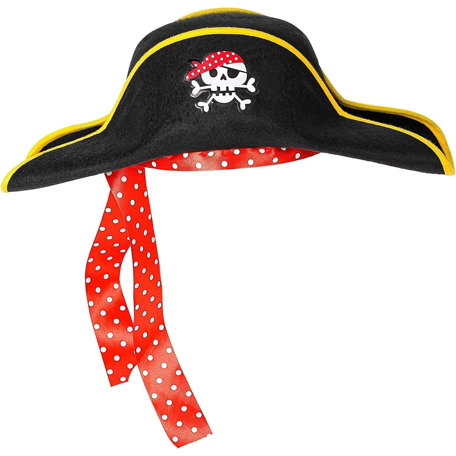NEW W WIDMANN MILANO Party Fashion Pirate Hat - One Size Fits All NEW W WIDMANN MILANO Party Fashion Pirate Hat - One Size Fits All