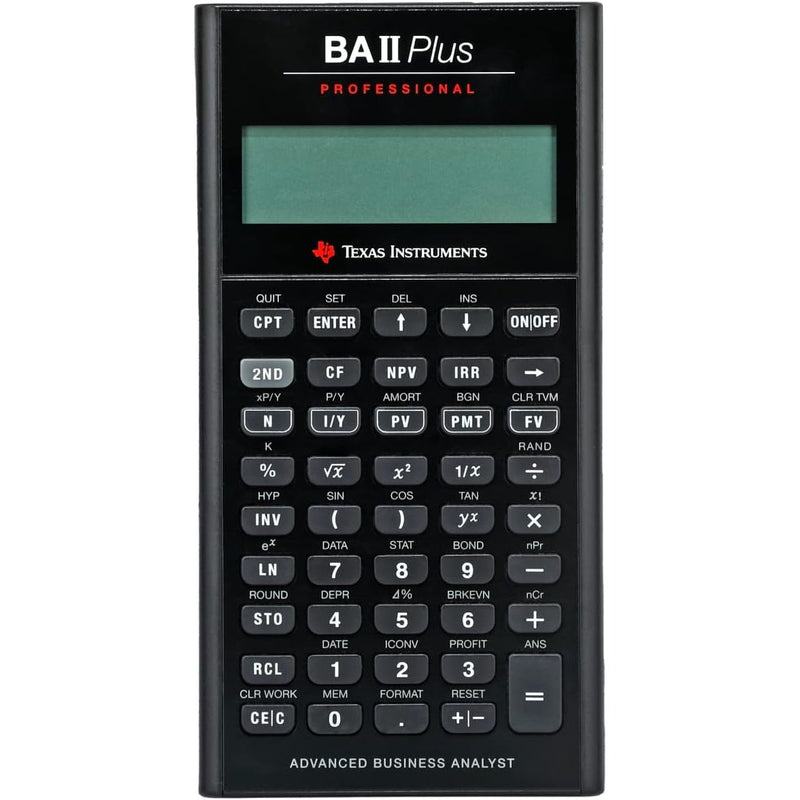 الة حاسبة مالية تكساس
 BA II Plus Professional