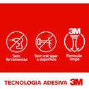 3M علاقة بلاستيكية كبيرة  + ٢ ملصق وجهين لحد وزن ٢،٢ كغ
