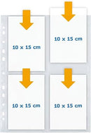 NEW Herma Photo Binder White 10x15cm Pockets 4/Sheet - Pack of 10 Sheets