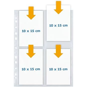 NEW Herma Photo Binder White 10x15cm Pockets 4/Sheet - Pack of 10 Sheets NEW Herma Photo Binder White 10x15cm Pockets 4/Sheet - Pack of 10 Sheets
