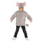 NEW W WIDMANN MILANO Party Fashion Kids Costume Elephant Hoodie with Mask