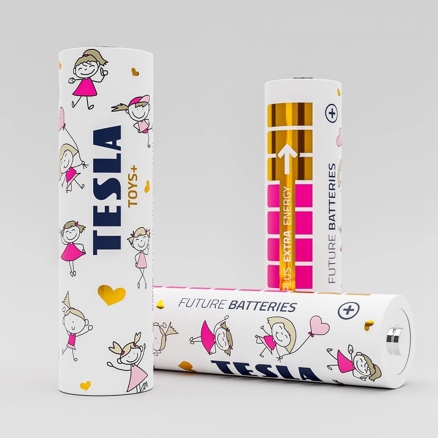 NEW TESLA Future Batteries Toys+ Batteries for Girls Alkaline AA - Pack of 4 NEW TESLA Future Batteries Toys+ Batteries for Girls Alkaline AA - Pack of 4