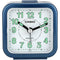 ساعة منبه كاسيو ٧٠×٧٠×٣٠ ملم مع عقارب و ارقام مضيئة  وضوء - ازرق 
Casio TQ-143S