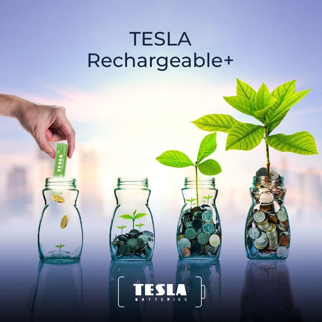 NEW TESLA Future Batteries Rechargeable+ AAA - Pack of 4 NEW TESLA Future Batteries Rechargeable+ AAA - Pack of 4