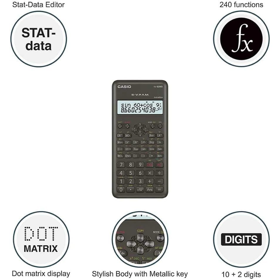Casio Scientific Calculator - FX-82MS Casio Scientific Calculator - FX-82MS