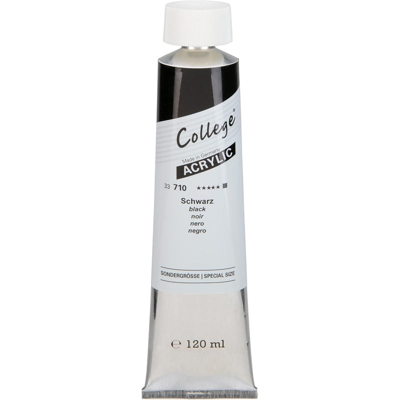 NEW Schmincke College Fine Artists's Acrylic Colours 120 ml - Black