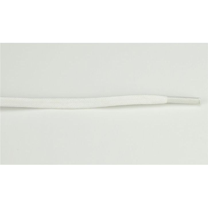 Dasco Casual Laces Waxed Broad Flat 4mm - White  90cm