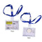 Kejea Horizontal Badge Reel & ID Card Holder 105 x 74 mm - Blue Lanyard