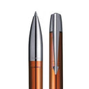 قلم حبر جاف باركر أي أم بروفايل كهرمان شفاف كروم