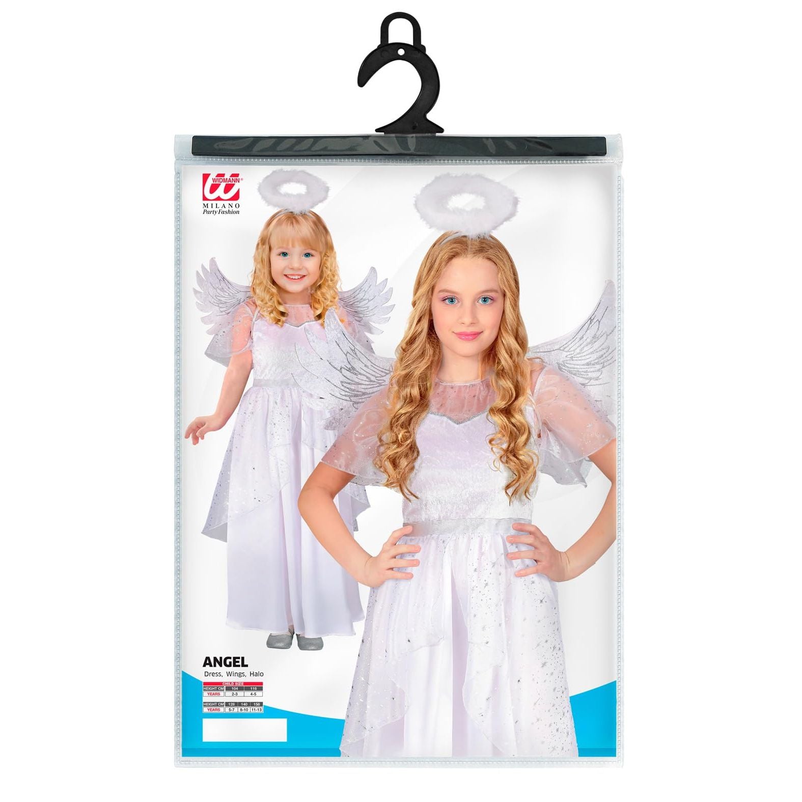 NEW W WIDMANN MILANO Party Fashion Kids Costume Angel NEW W WIDMANN MILANO Party Fashion Kids Costume Angel