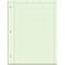 Ampad Engineer's Computation Graph Pad 5 Squares per Inch 8.5" x 11" Green - 50 Sheets