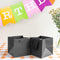 ILC Black Paper Gift Bag Large Square Bottom with Handles 40x40x40cm