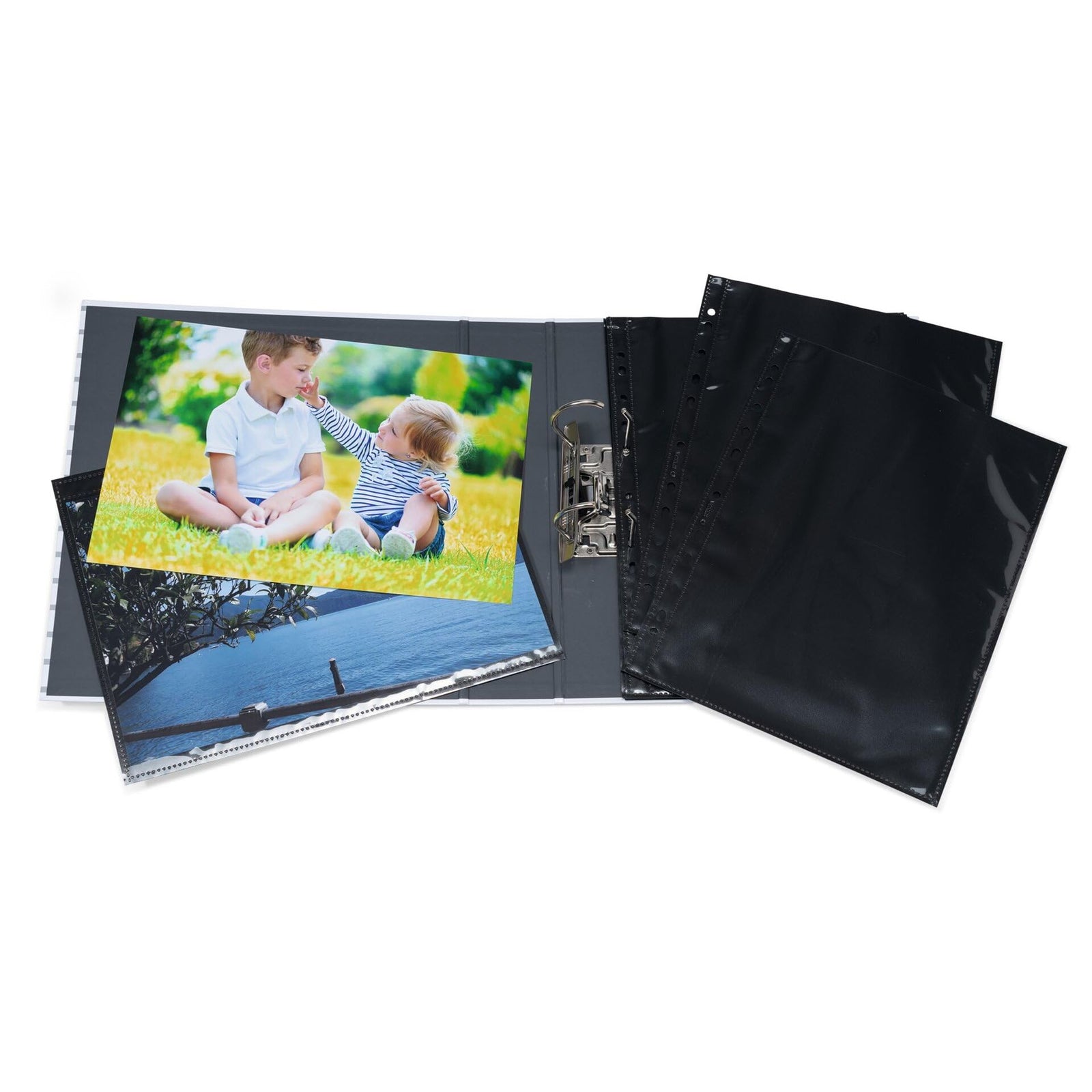NEW Herma Photo Binder Black 10x15cm Pockets 2/Sheet - Pack of 10 Sheets NEW Herma Photo Binder Black 10x15cm Pockets 2/Sheet - Pack of 10 Sheets