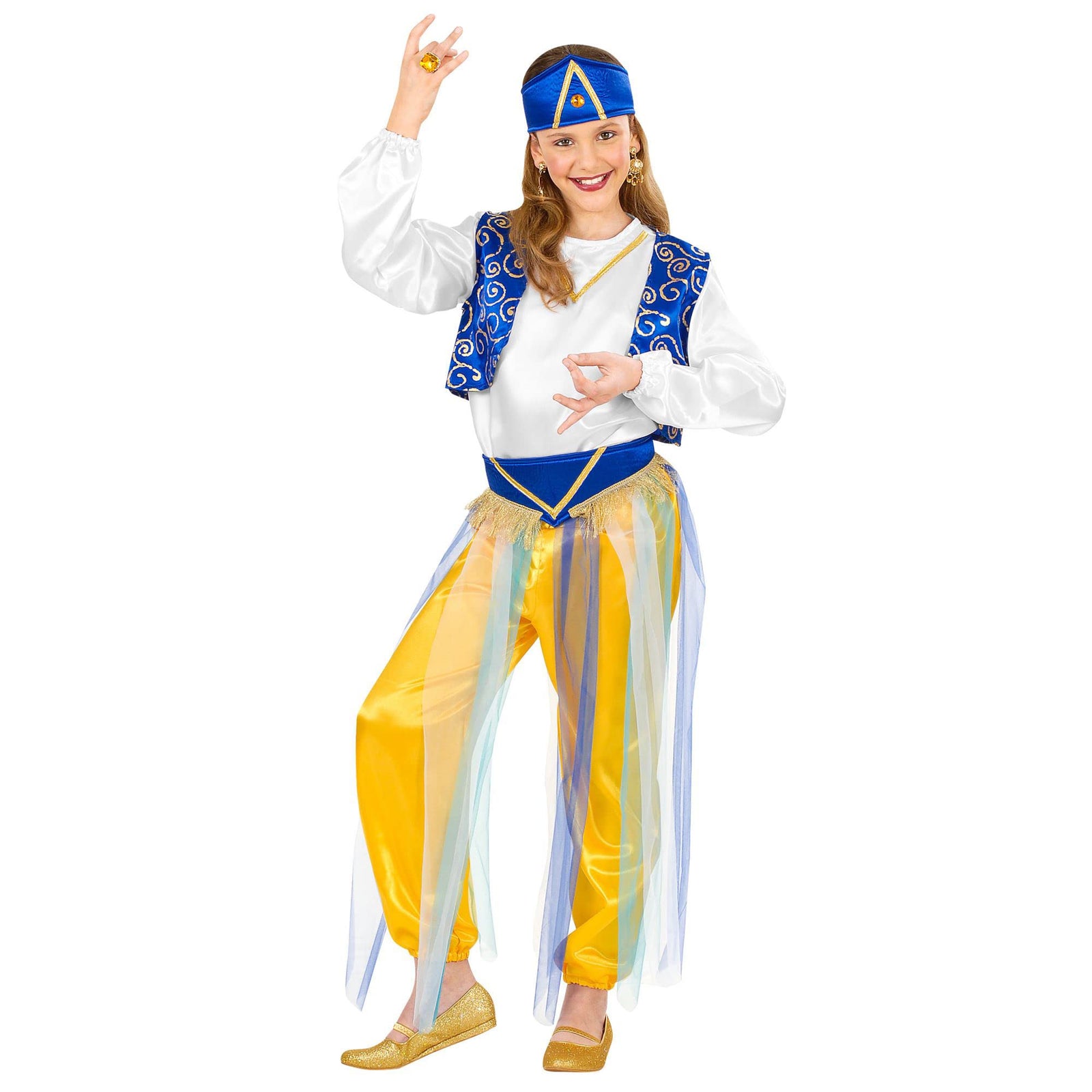 NEW W WIDMANN MILANO Party Fashion Kids Costume Arab Princess 8-10 years NEW W WIDMANN MILANO Party Fashion Kids Costume Arab Princess 8-10 years