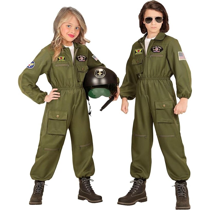 NEW W WIDMANN MILANO Party Fashion Kids Costume Fighter Jet Pilot NEW W WIDMANN MILANO Party Fashion Kids Costume Fighter Jet Pilot