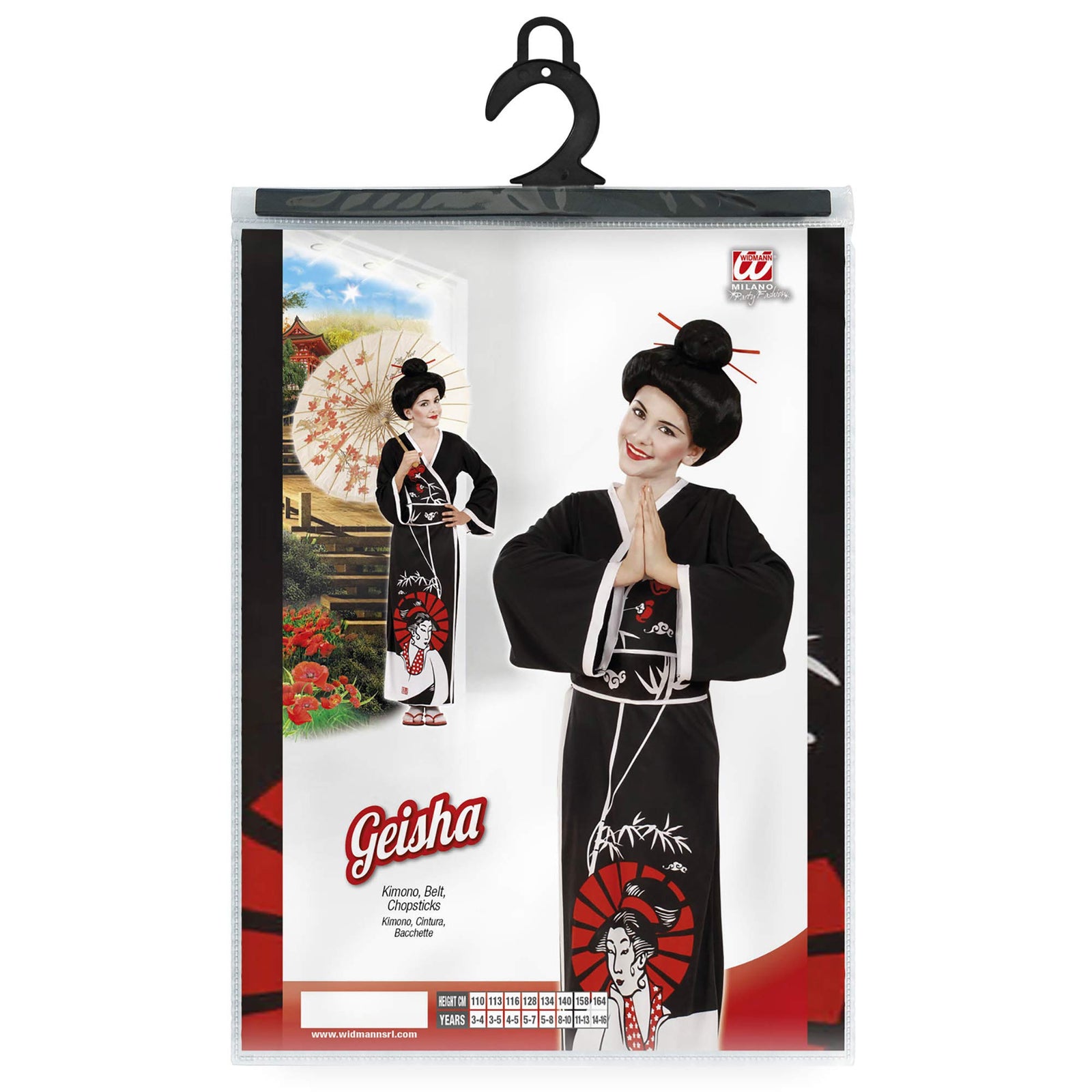 NEW W WIDMANN MILANO Party Fashion Kids Costume Geisha NEW W WIDMANN MILANO Party Fashion Kids Costume Geisha
