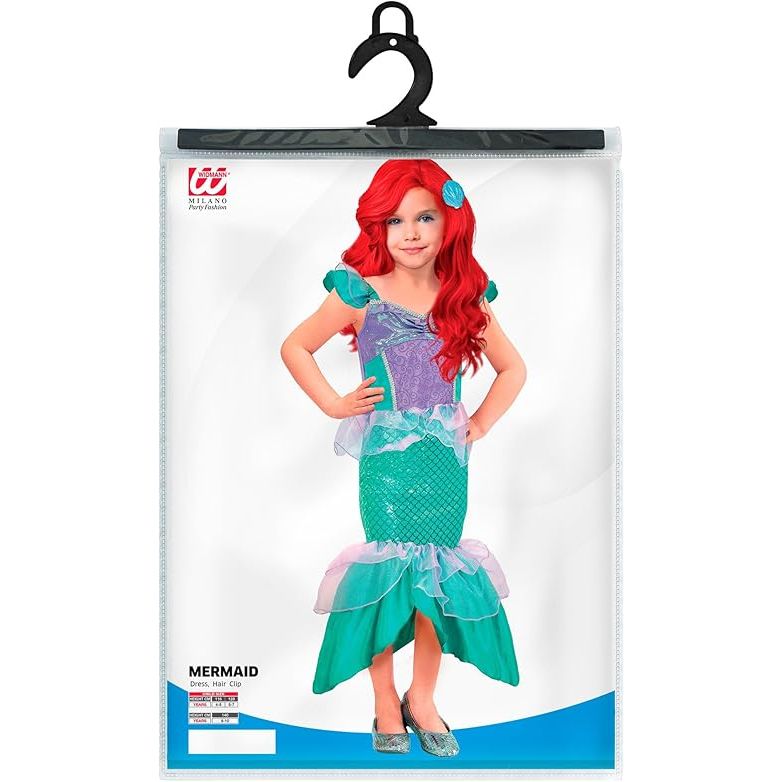 NEW W WIDMANN MILANO Party Fashion Kids Costume Mermaid NEW W WIDMANN MILANO Party Fashion Kids Costume Mermaid