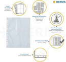 NEW Herma Photo Binder White 10x15cm Pockets 4/Sheet - Pack of 10 Sheets