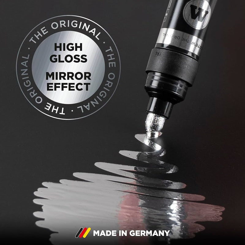 MOLOTOW LIQUID CHROME™ Mirror Effect Pump Paint Marker Pack of