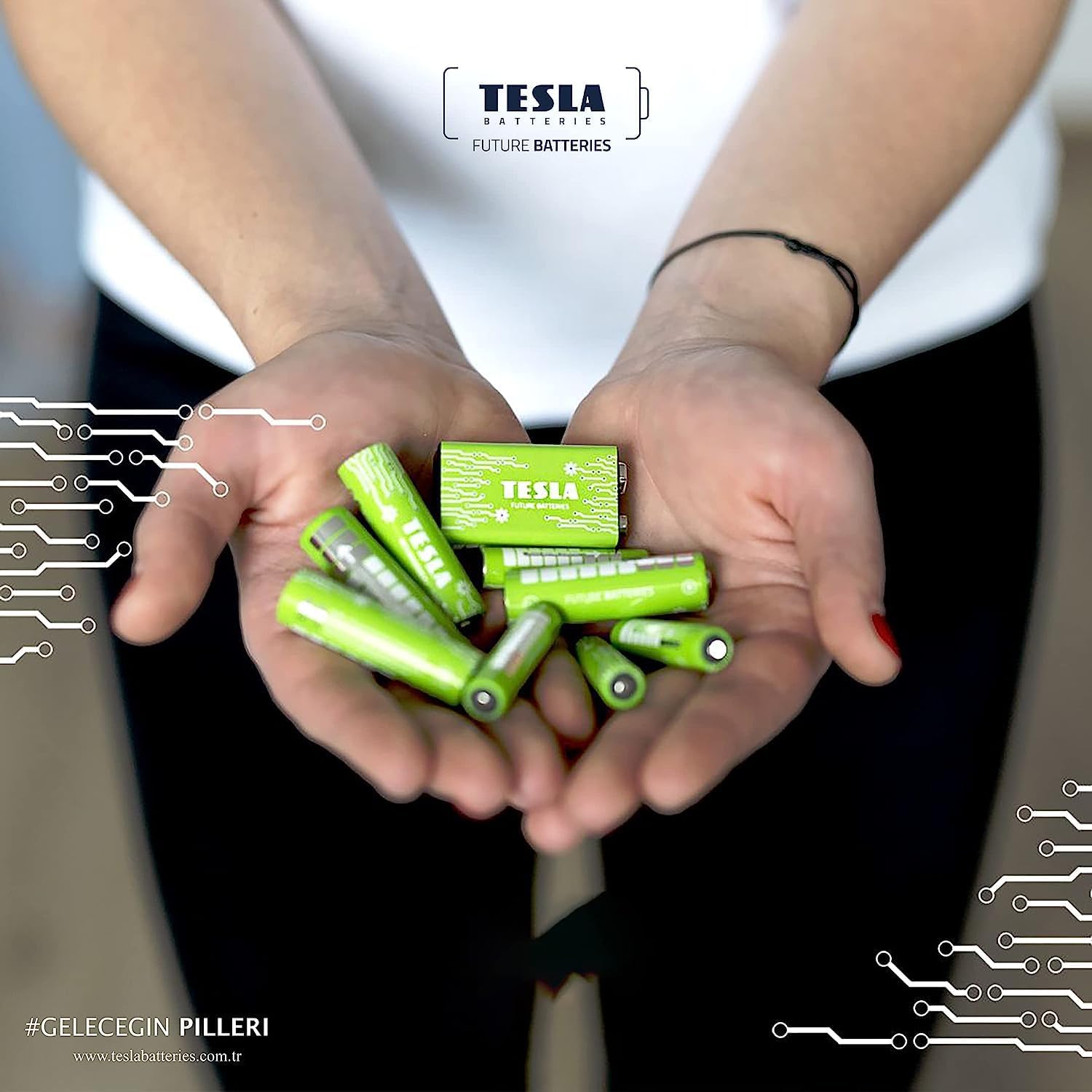 NEW TESLA Future Batteries Rechargeable+ AAA - Pack of 4 NEW TESLA Future Batteries Rechargeable+ AAA - Pack of 4